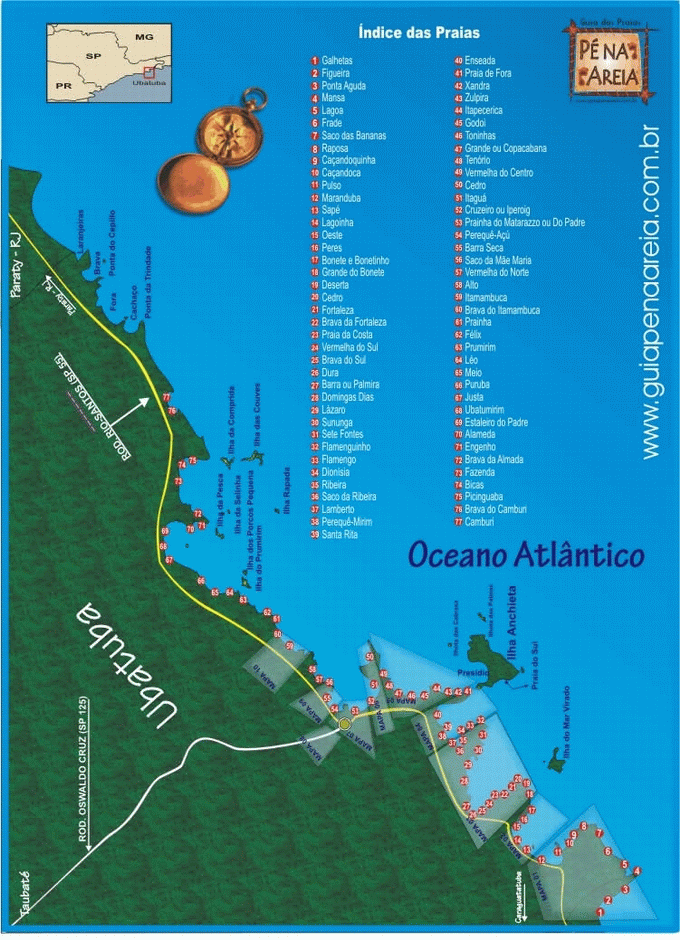 Praias de Ubatuba - Clique para ver foto!